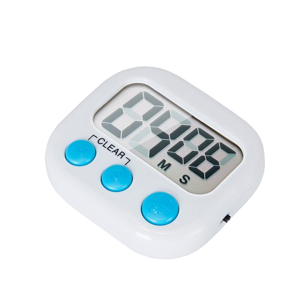 6 Pack Small Digital Kitchen Timer Magnetic Back And On/Off Switch,Minute Second Count Up Countdown (Multicolored)